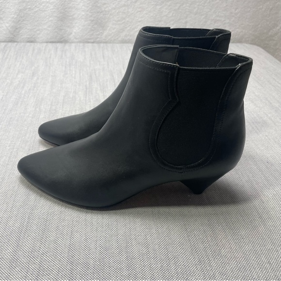Joie Barleena Black Cone Heel Ankle Slip On Booties - Picture 2 of 11